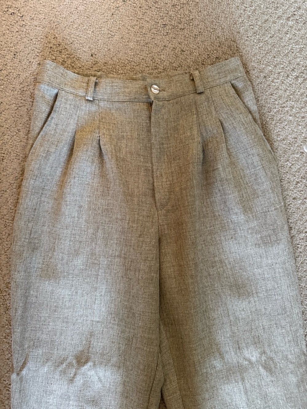 Briggs New York Neutral Taupe Petite Knit Top with Subtle Texture
